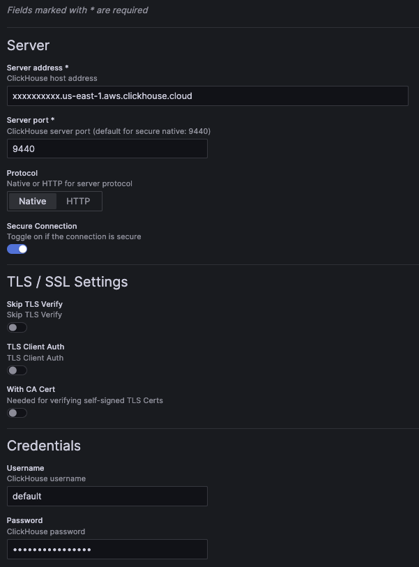 Пример защищённой нативной конфигурации